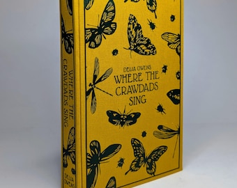 „Where the crwdads Sing“ von Delia Owens – Handgefertigtes Stoffband, Hardcover, Belletristik, Mystery-Romanze