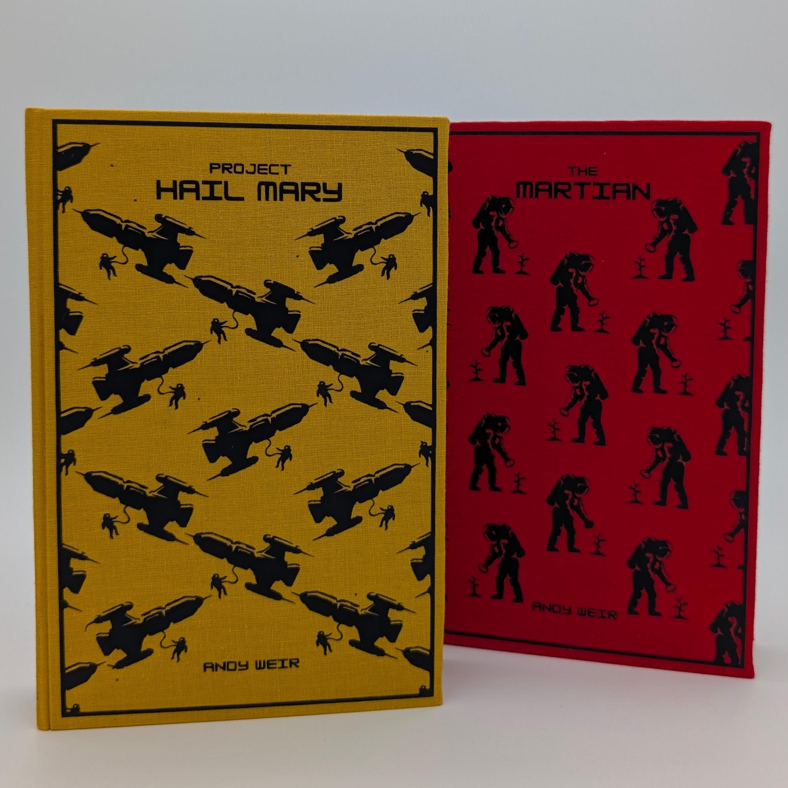 The Martian & Project Hail Mary by Andy Weir Clothbound Collector Editions Sci-Fi Bundle