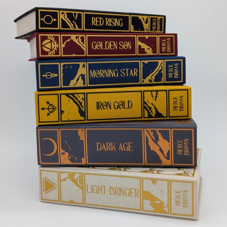 Red Rising Spine Red Rising by Pierce Brown | Clothbound Collector Editions | Individual ...