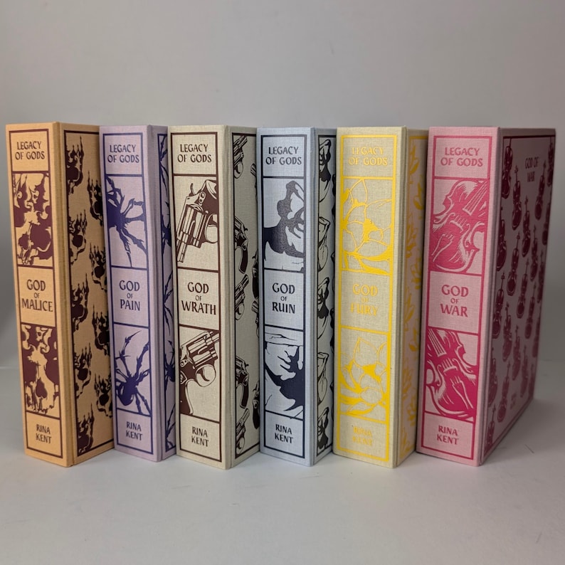 Serie Legado de Dioses de Rina Kent / Ediciones de coleccionista encuadernadas en tela / Libros individuales o conjunto completo imagen 13