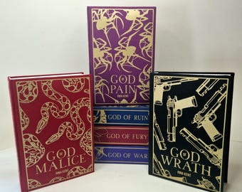Legacy of the Gods Series by Rina Kent - Special Edition Clothbound Hardback Set | Rebound Hardcover Books | Dark Romance Collection
