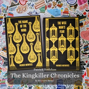 The Name of the Wind & The Wise Man’s Fear Special Edition | Handcrafted Clothbound Hardback Set | Patrick Rothfuss Kingkiller Chronicles