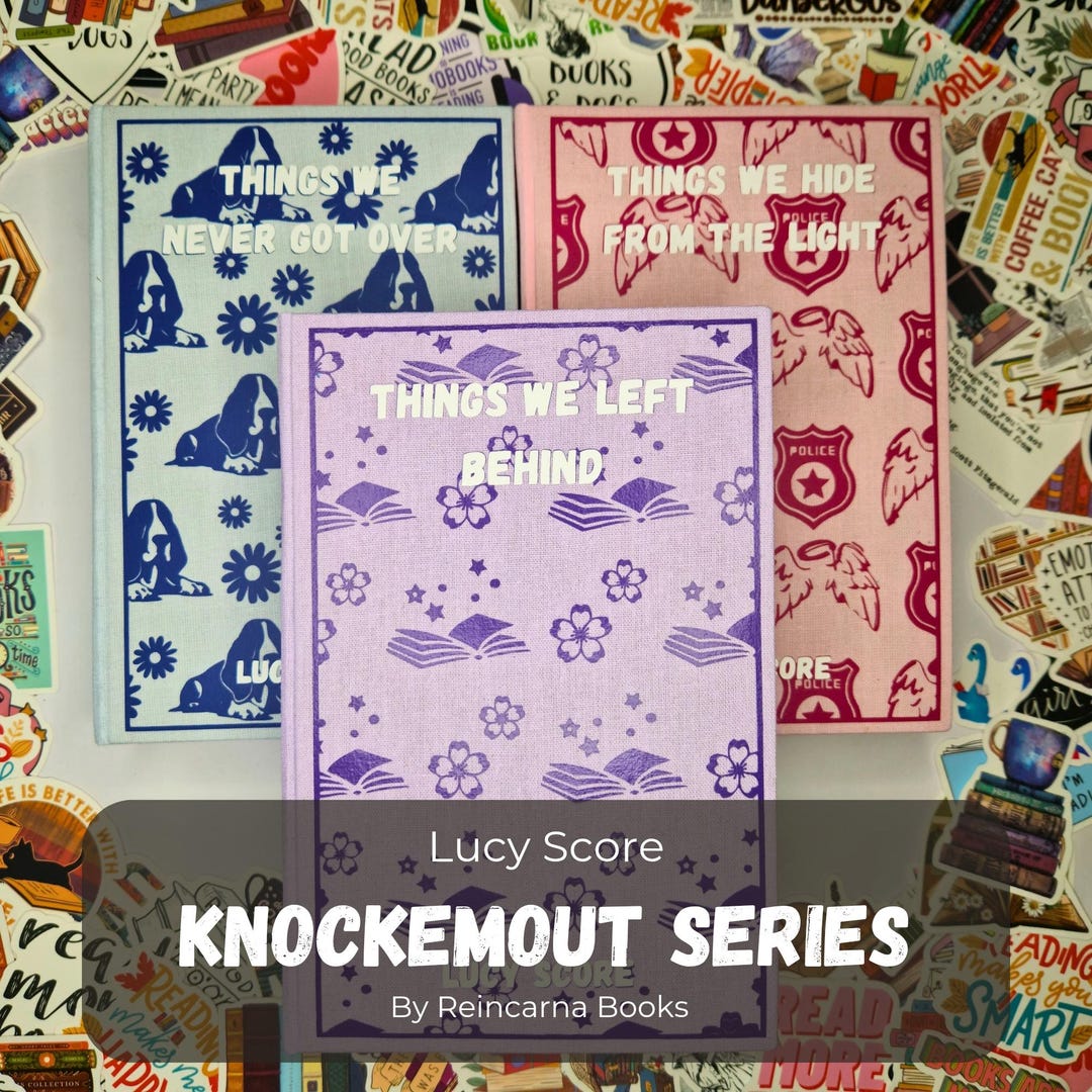 Knockemout Series by Lucy Score - Handmade Classic Clothbound Hardback ...