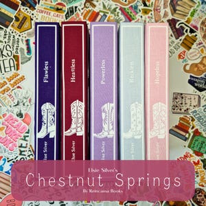 Chestnut Springs Series by Elsie Silver - Handmade Classic Clothbound Hardback Set | Rebound Hardcover Books | Romance Novel Collection
