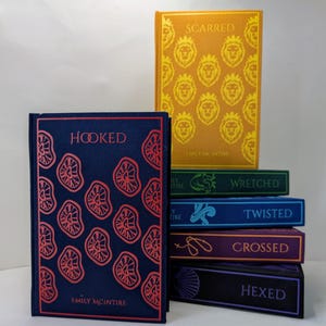 Serie Never After de Emily McIntire / Colección de tapa dura encuadernada en tela – Relato de romance oscuro