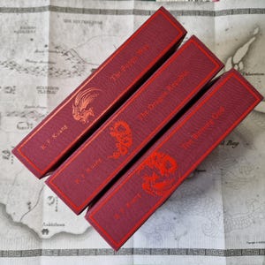 The Poppy War by R. F. Kuang - Handmade Classic Clothbound Hardback Set | Rebound Hardcover Books | Fantasy Collection