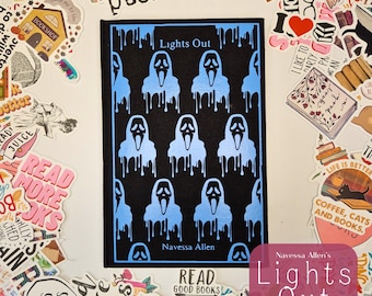 Lights Out de Navessa Allen: Libro de tapa dura encuadernado en tela hecho a mano - Dark RomCom