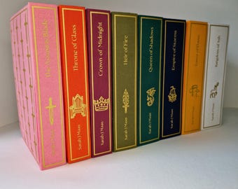 Throne of Glass Series by SJ Maas- Special Edition Clothbound Hardback Set | Rebound Hardcover Books | Fantasy Romance Collection