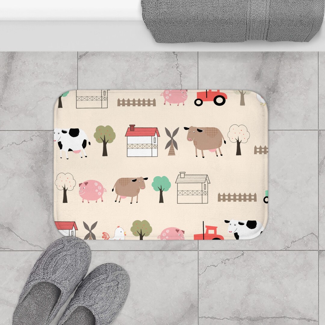 Farm House Bath Mat Etsy