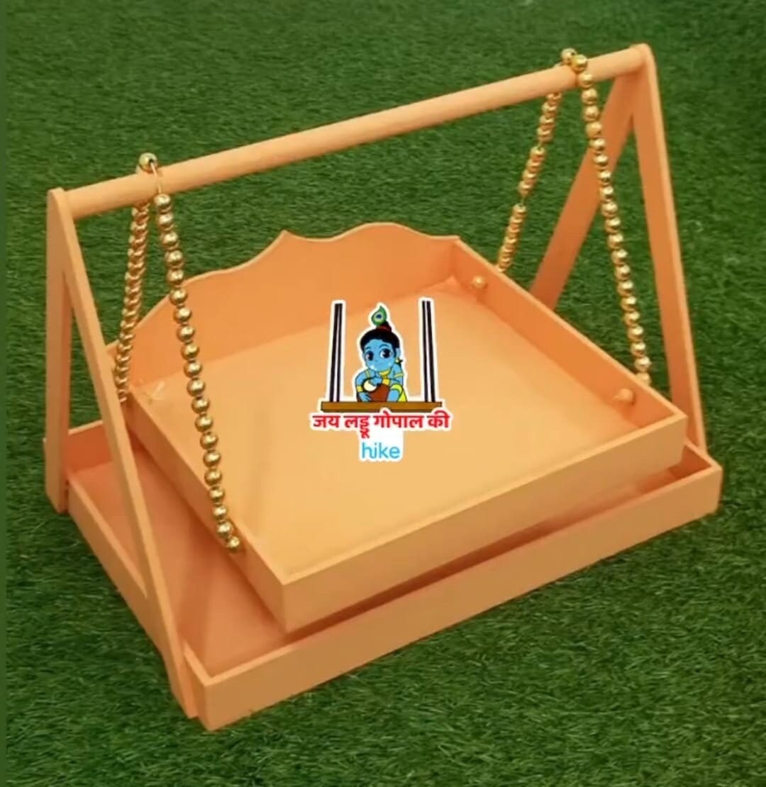 Kanha Jhula Krishna Jhula Carousel for Janmashtami Pooja Laddu Etsy
