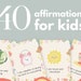 Printable Kids Affirmations, Kids Affirmation Cards, Positive ...