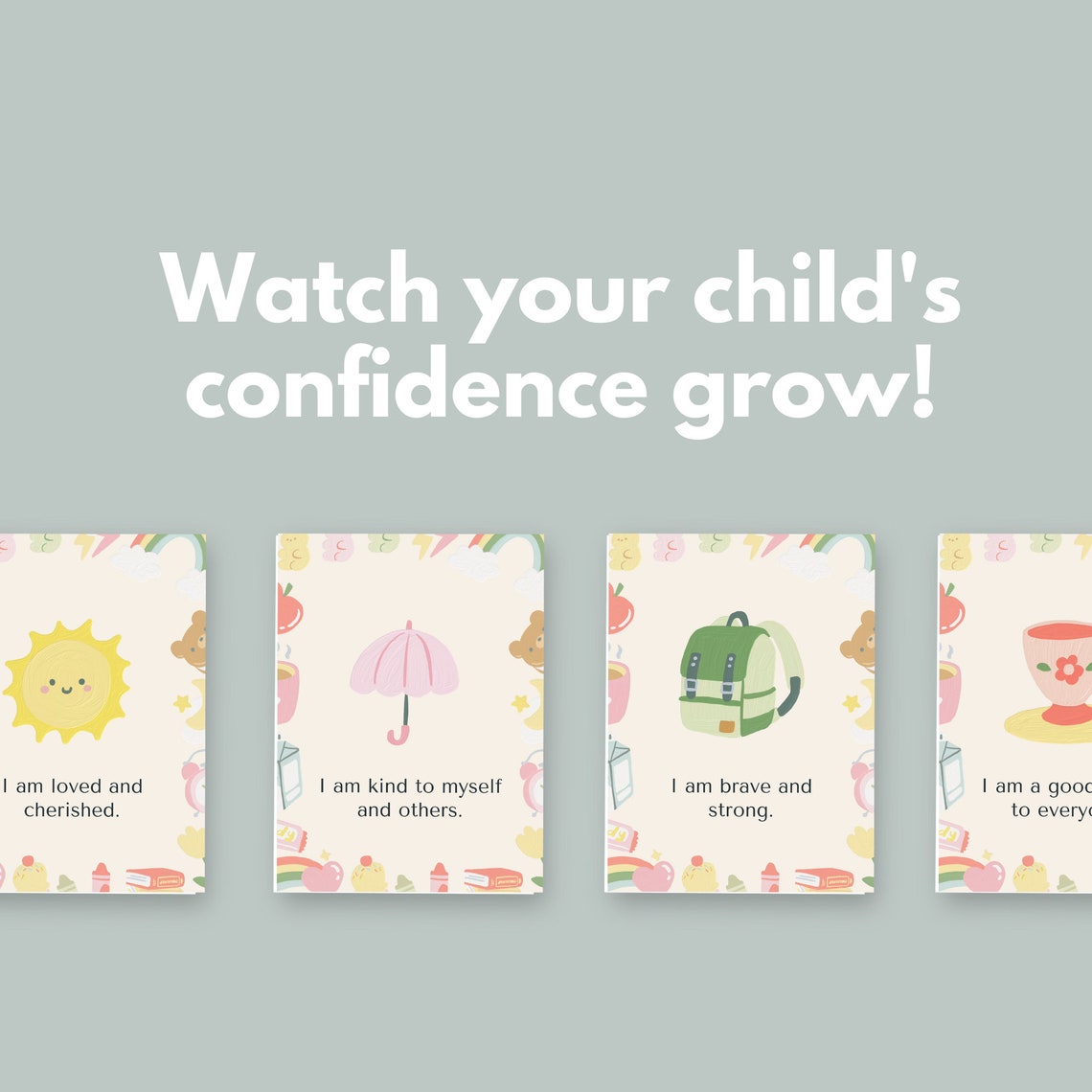 Printable Kids Affirmations, Kids Affirmation Cards, Positive ...