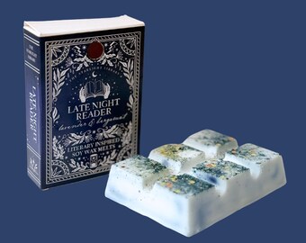 Late Night Reader Soy Wax Melt Bar: Lavender & Bergamot Bookish Scent