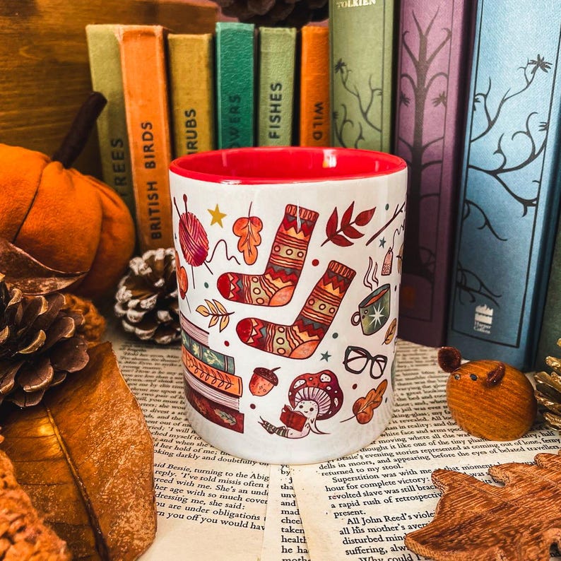 Cosy Reader Mug | Dishwasher Safe | Readers Drinkware | Bookish Ceramic Mug bild 2