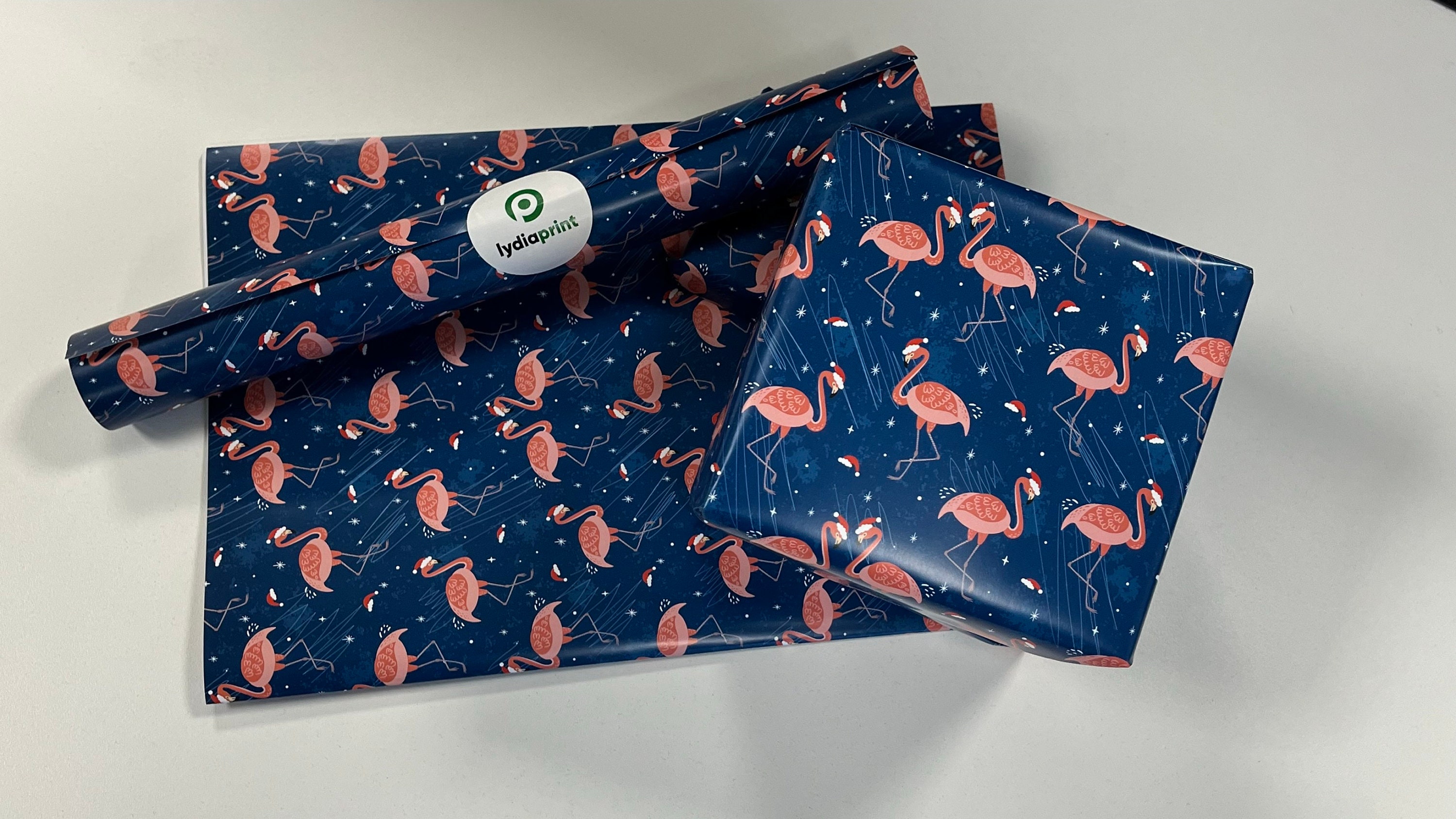 Premium Christmas Wrapping Paper Set Flamingo Wrapping Paper Gift Wrap