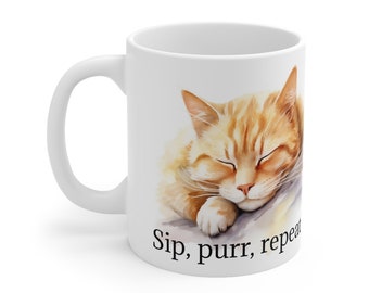 Cat Mug, Cute Cat Mug, Cat Lover Gift, Crazy Cat Lady, Cat Dad, Cat Mom, Funny Cat Mug, Cat Coffee Mug, Cat Cup