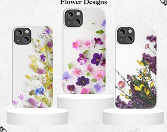 Flower Phone Case Custom Floral iPhone Case for Apple iPhone 15 Pro 15 Pro Max 14 plus 14 Pro Max 13 13 Pro Max 13 12 11 XS XE