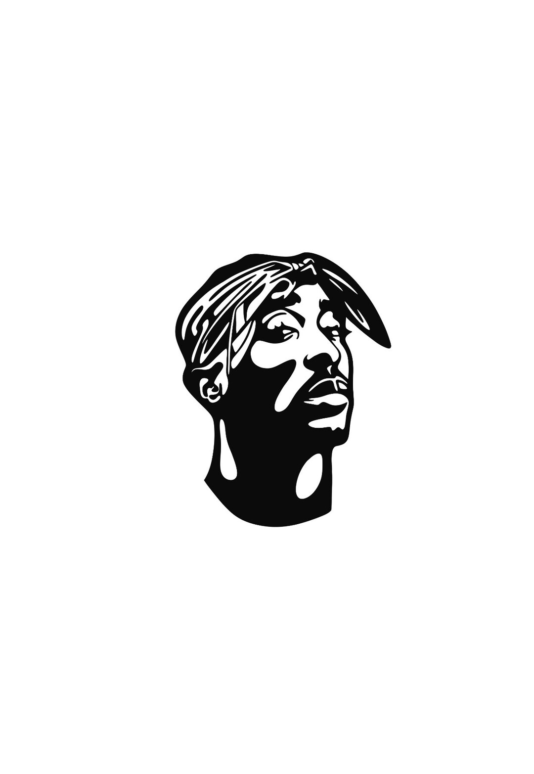2 Pac Svg Vector PNG Pdf PSD Jpeg Cricut Rapper Hip Hop Gangster ...