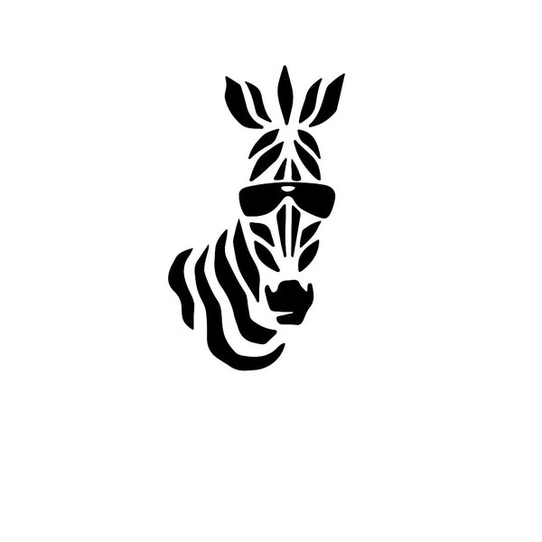 Zebra svg vector png pdf psd jpeg cricut cool zebra silhouette digital download 300 dpi