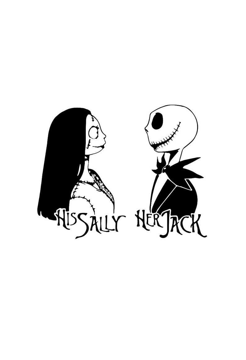 Sally Jack Svg Vector Png Pdf Psd Jpeg Cricut Silhouette Etsy
