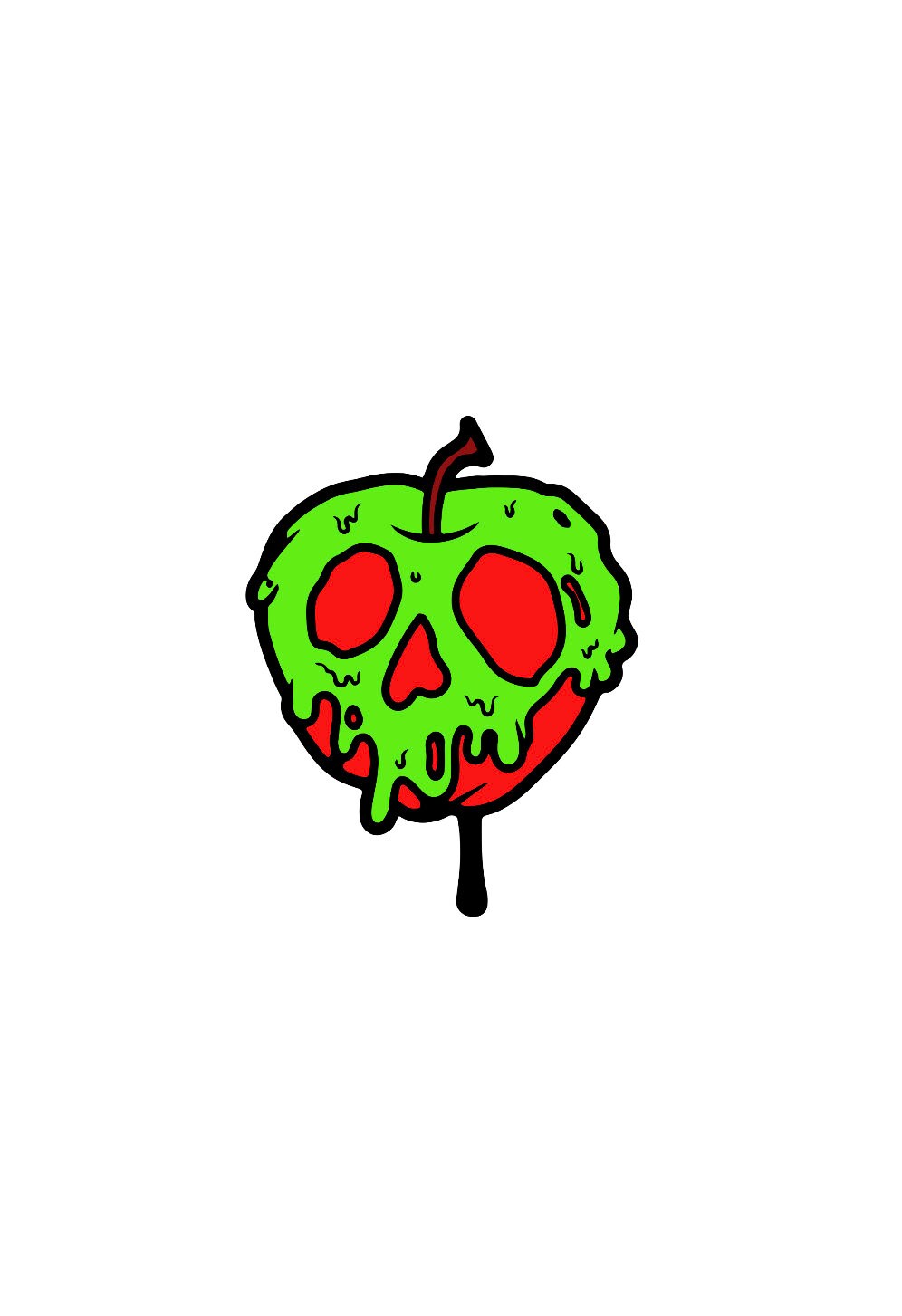 Rotten to the Core - poison apple - Descendants - Sticker