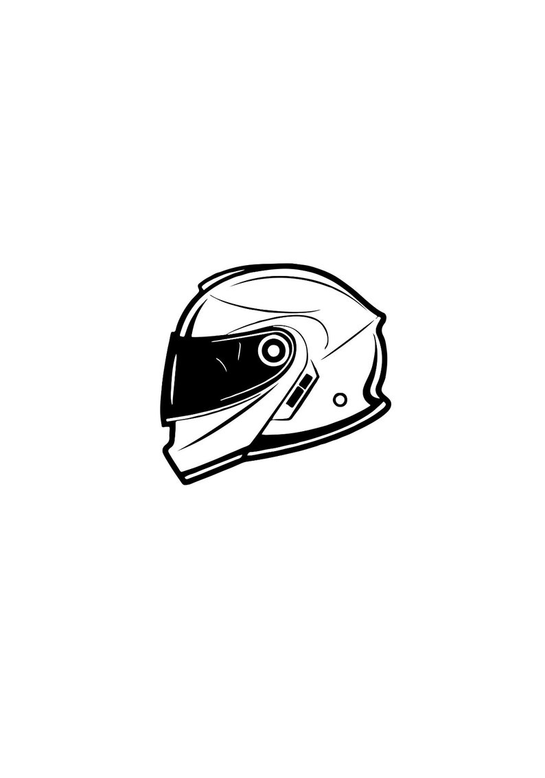 Motorcycle Helmet Svg Vector Png Pdf Psd Jpeg Cricut Silhouette Race