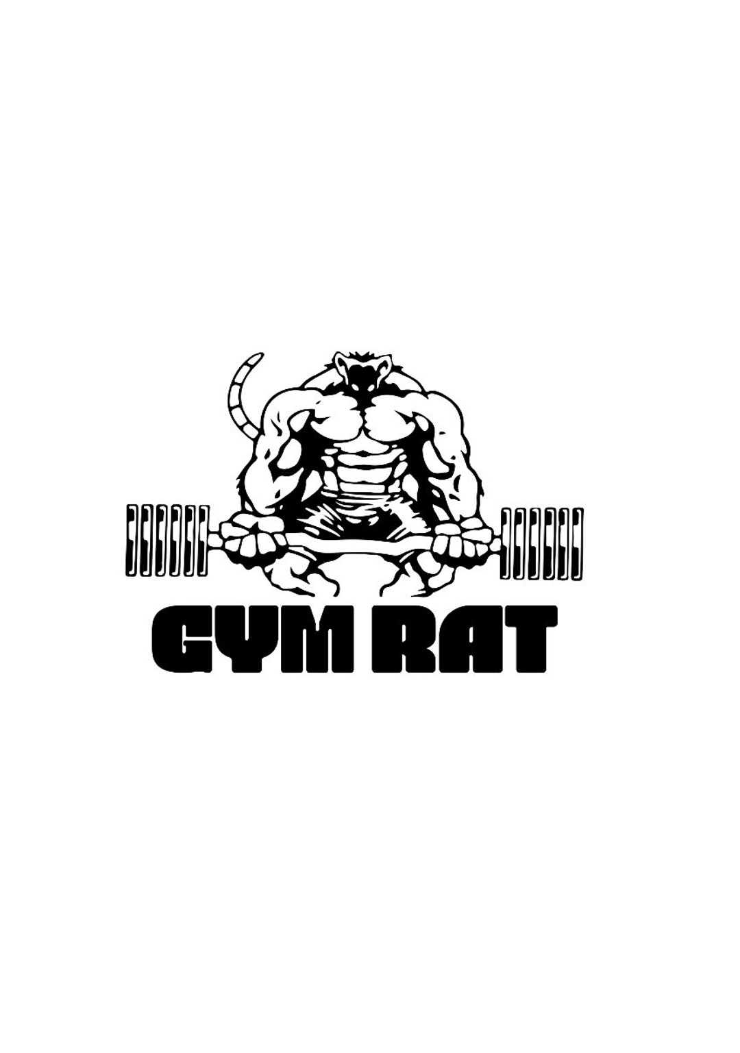 Gym Rat Svg Vector Png Pdf Psd Jpeg Cricut Rat Silhouette Gym Svg