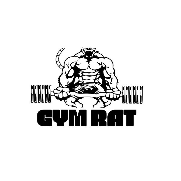 Gym rat svg vector png pdf psd jpeg cricut rat silhouette gym svg digital download 300 dpi
