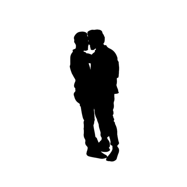 Gay couple svg vector png pdf psd jpeg cricut men couple silhouette digital download 300 dpi