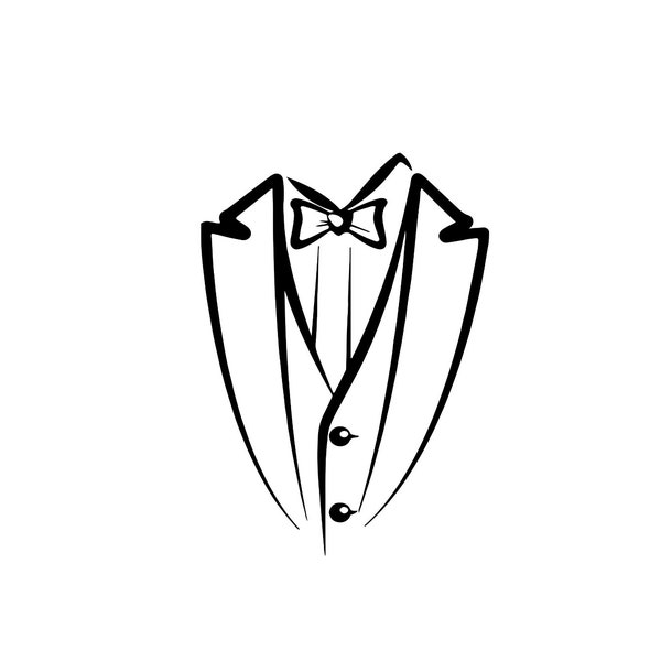 Tuxedo svg vector png pdf psd pdf cricut silhouette men clothing digital download 300 dpi