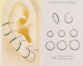 Anello Septum Oro Ventaglio Con Zirconi - Piercing Gioielleria - Foto 13