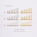 20G 18G 16G Implant Titanium Gold/Silver THREADLESS Post Replacement/Threadless Back/Push Pin/Flat Back/helix/conch/tragus/nose stud 5-12mm