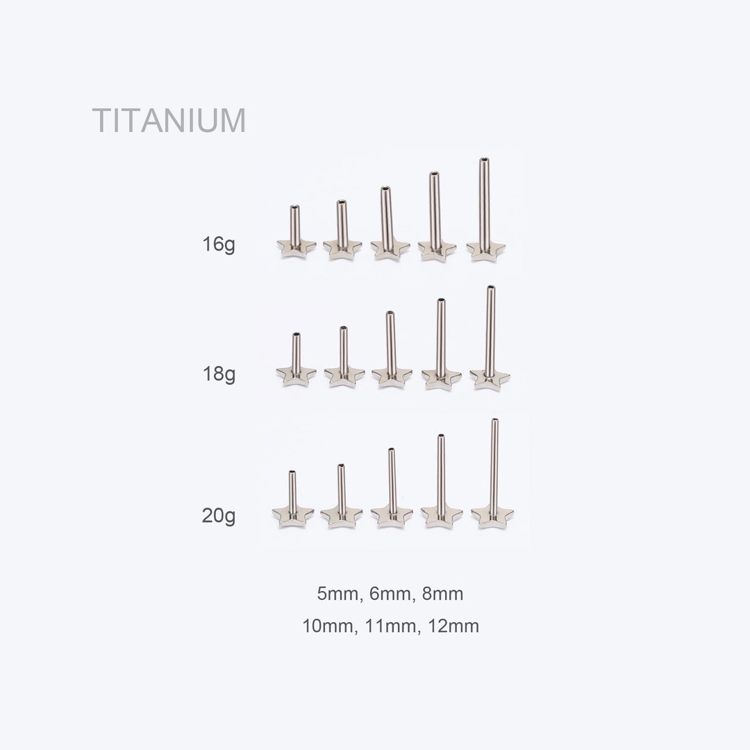 20G 18G 16G Implant Titanium Star Back THREADLESS Post Replacement ...