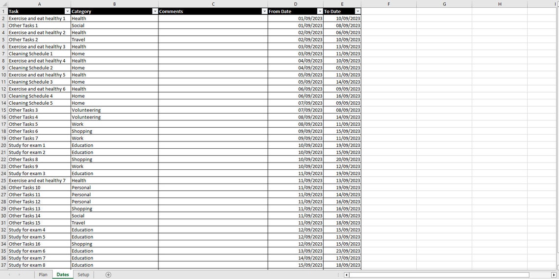 Calendar Planner Excel Template Calendar Excel Template Planner Excel ...
