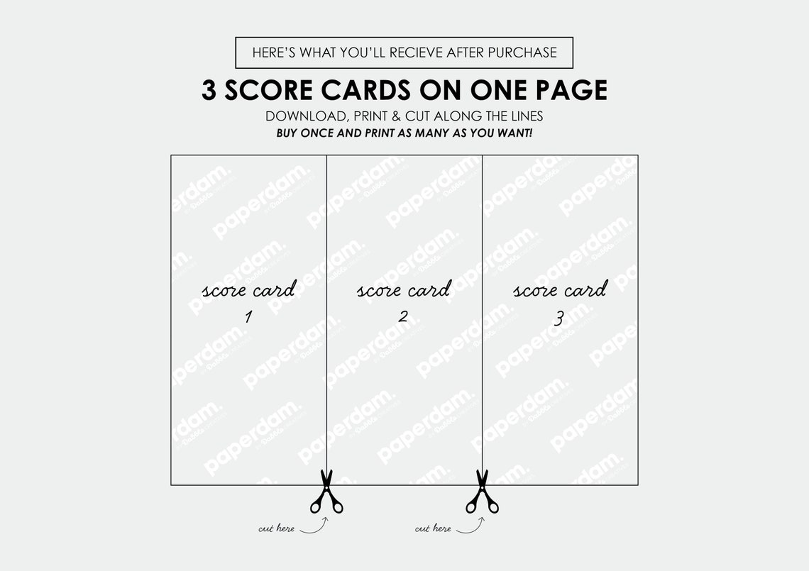 Printable Cooking Score Sheets! Host Your Own Cooking Competition! - Etsy