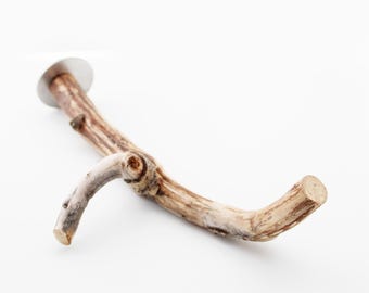 Percha rústica de álamo de 26,7 cm (10,5") – Percha de madera natural para periquitos y loros medianos, accesorio para jaula de aves sin tratar