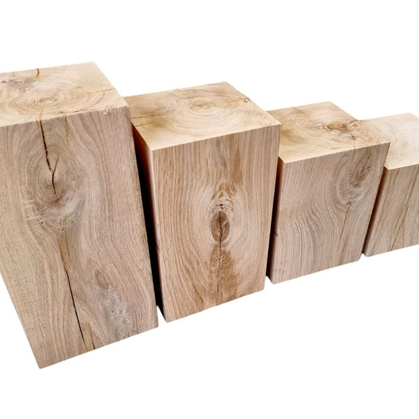 Solid Oak Blocks - 150 x 150mm - 3 year air dried oak - unfinished - various sizes available