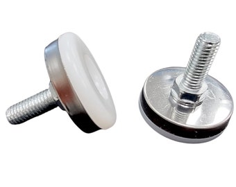 M6 or M8 Screw-in Furniture Feet | Anti-scratch feet / Pads for hardwood floors | Adjustable leveling feet