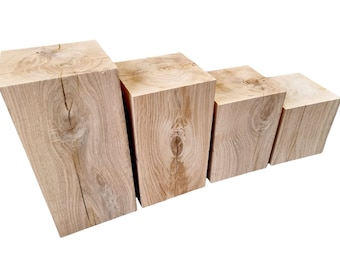 Solid Oak Blocks - 150 x 150mm - 3 year air dried oak - unfinished - various sizes available