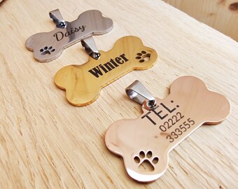 Medaglietta Per Cane In Acciaio Inox Smaltato – Design Pirata, Personalizzabile