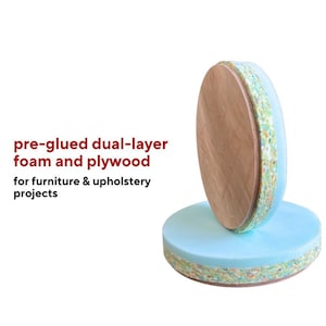 Barstool seat cushion foam and wooden base combo -   An all in one solution for upholstery