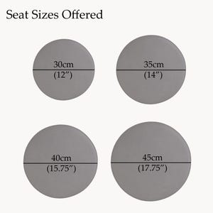 Handmade Genuine Leather Round Bar Stool / Counter Stool Replacement Seat Tops - Various colours Available image 3