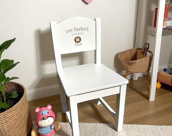 Sedia per bambini personalizzata / Mobili per bambini con incisione personalizzata