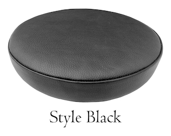 Coussin De Siège Rond En PU Pour Tabouret De Bar - Rembourré, Facile à Nettoyer, Remplacement Idéal - 4