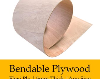 Long Edge Bends to Long Edge -8mm Flexi Ply Bendy Plywood
