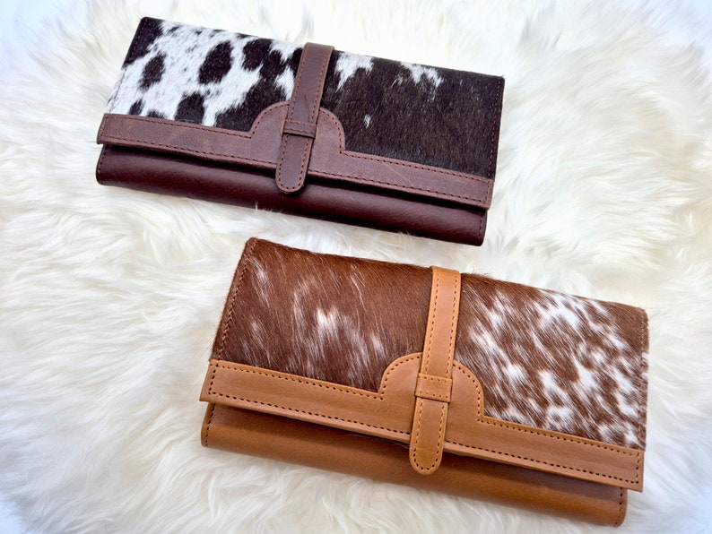 Country Western Style Wallet / Clutch - Tri-fold Design - Genuine ...