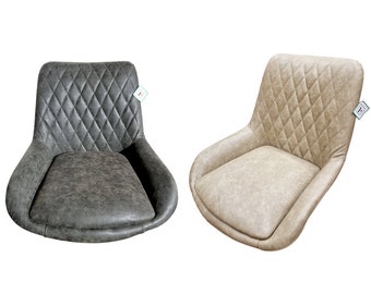 Diamond Quilted Faux Leather Bar Stool Seat - Gas Lift Replacement