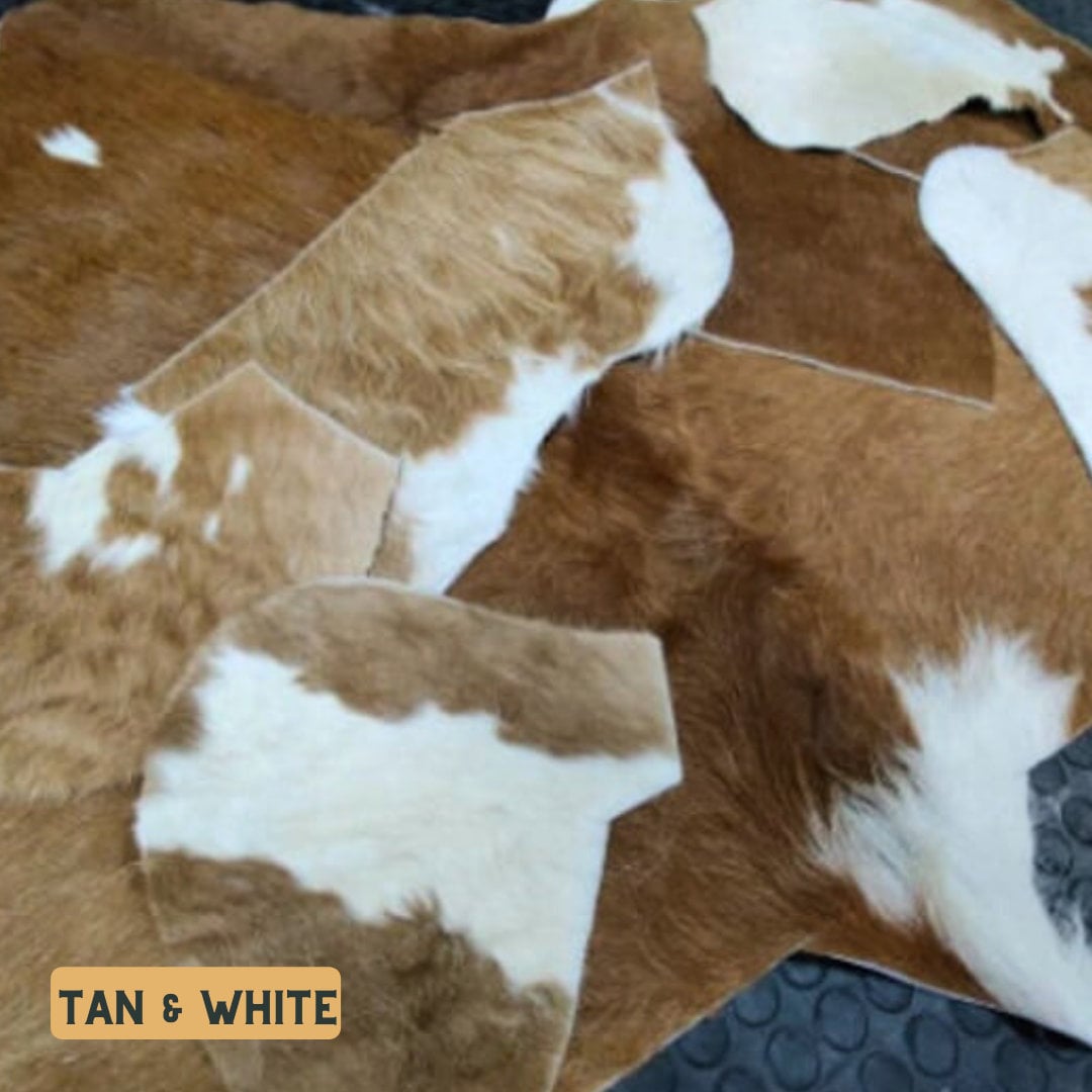 Genuine Cowhide Material Offcuts for Arts and Crafts Cowhide Remnants