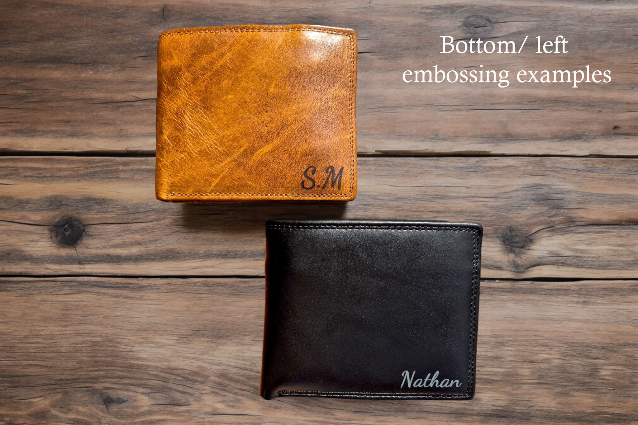 Portafoglio In Pelle Personalizzato: Portafoglio Monogrammato RFID - Italia - Foto 2