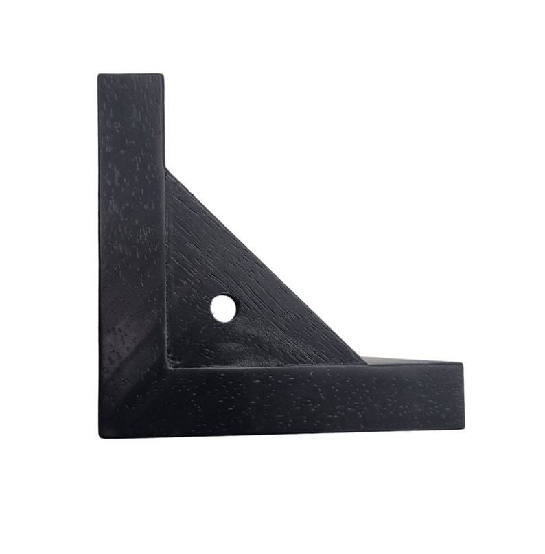 4 X Square Matte Black Wooden Furniture Legs Set of 4 Chunky Solid Wood